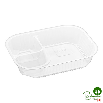 Large Two Compartment Plastic Nacho Tray By Prime- 500/Case