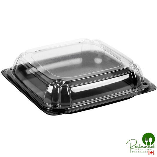 Sabert C9611 UltraStack 11" Square Disposable Deli Platter / Catering Tray with High Dome Lid - 25/Case