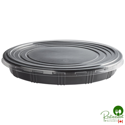 12 3/4" Round Catering Tray with Lid By Prime - 100/Case