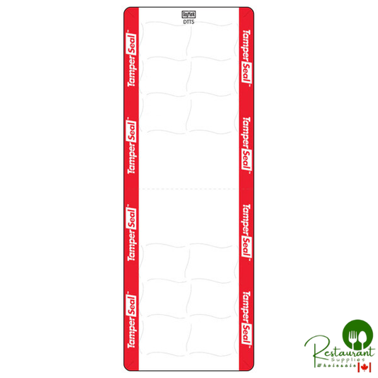 DayMark IT118676B TamperSeal 2" x 6" Direct Thermal Tamper-Evident Label - 8,400/Case