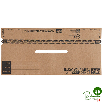 13" Handle Cuff Tamper Evident Bag Seal for 10" to 11" Bags - 250/Case