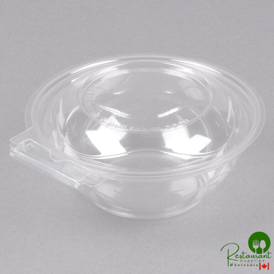 Polar Pak Clear Tamper-Resistant, Tamper-Evident 12 oz. Round Bowl with Lid - 225/Case