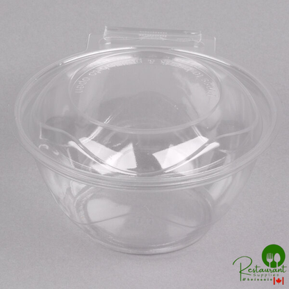 Polar Pak Clear Tamper-Resistant, Tamper-Evident 16 oz. Round Bowl with Lid - 210/Case
