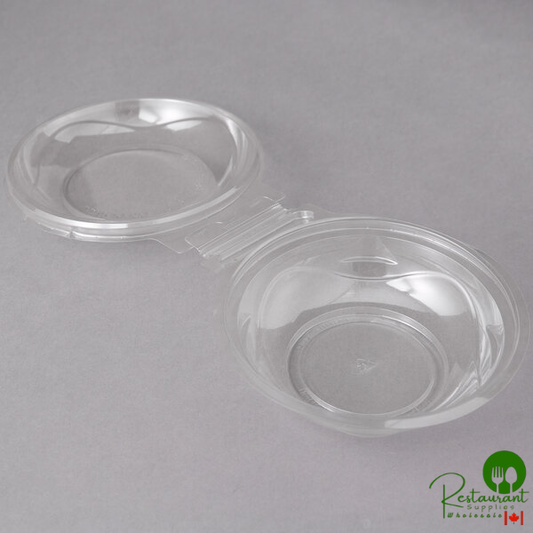 Polar Pak Clear Tamper-Resistant, Tamper-Evident 8 oz. Round Bowl with Lid - 240/Case