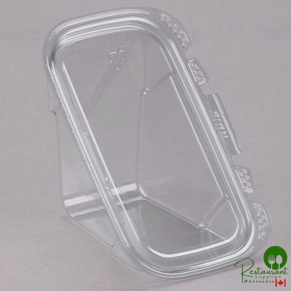 Placon Tamper Evident Tamper Resistant Recycled PET Sandwich Wedge Container - 200/Case