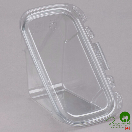 Placon Tamper Evident Tamper Resistant Recycled PET Sandwich Wedge Container - 200/Case