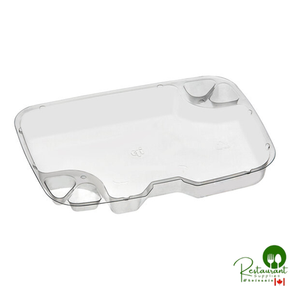 Inline Plastics 1-Compartment Tray Insert for Safe-T-Fresh 20, 24, 30, and 32 oz. Rectangular Hinged Containers - 432/Case