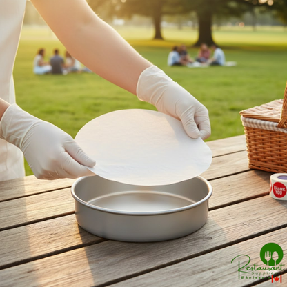8" Round Dry Wax Pan Liner By Prime - 1,000/Case