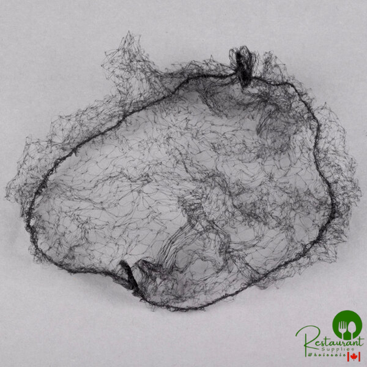 Chef Revival Black 22" Nylon Hairnet - 1,440/Case