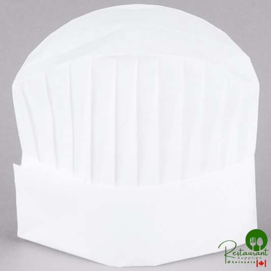 Chef Revival 9" Disposable Non-Woven Corporate Chef Hat with Vented Top - 25/Case