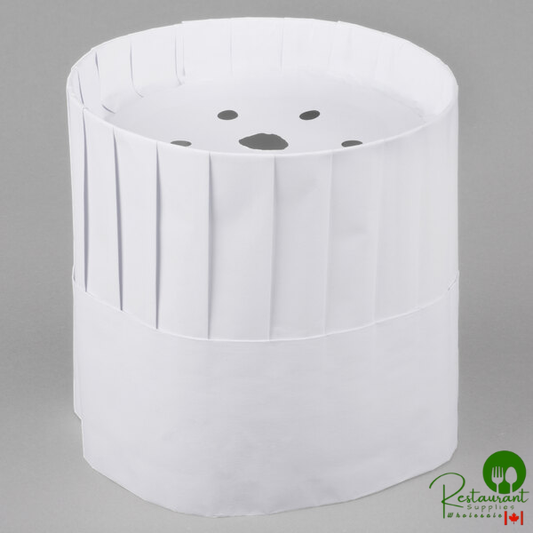 Royal Paper RCH7 7" Pleated Disposable Chef Hat - 28/Case