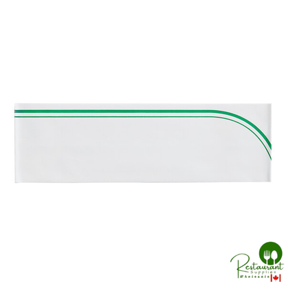 Adjustable Green Stripe Disposable Overseas Cap By Prime - 1,000/Case