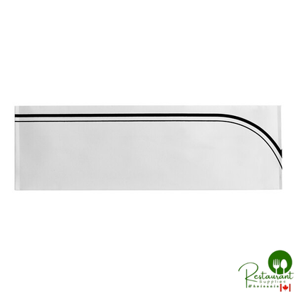 Adjustable Black Stripe Disposable Overseas Cap By Prime - 1,000/Case