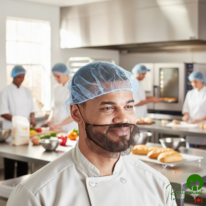 24" Blue Nylon Hairnet Cap By Prime- 1,000/Case