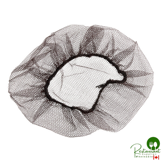 18" Brown Nylon Hairnet Cap By Prime- 1,000/Case
