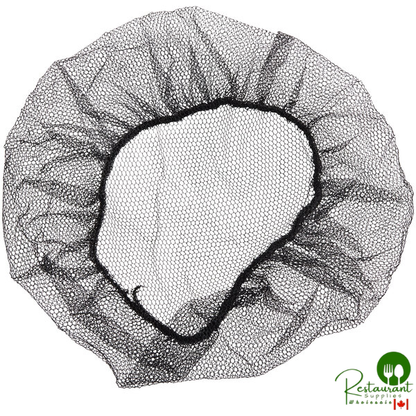 18" Black Nylon Hairnet Cap By Prime - 1,000/Case