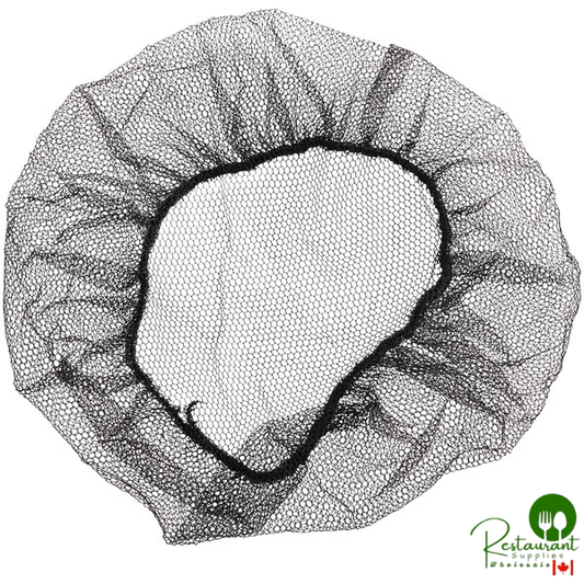 18" Black Nylon Hairnet Cap By Prime - 1,000/Case