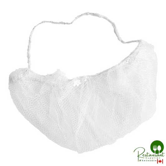18" White Nylon Beard Net By Prime - 1,000/Case