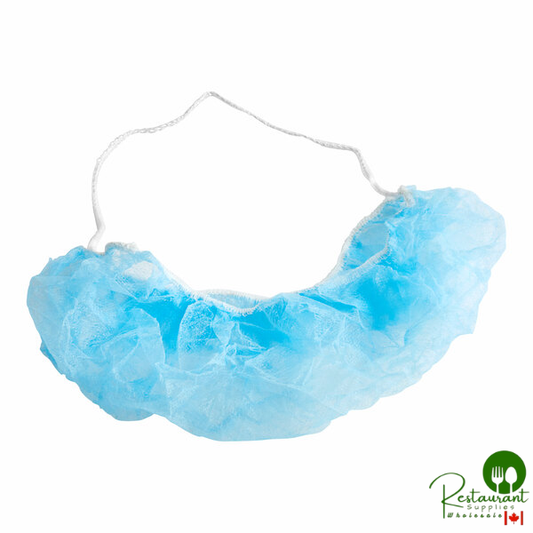 18" Blue Polypropylene Beard Cover By Prime - 1,000/Case