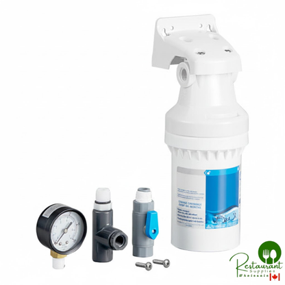 Oceanloch+ S Water Filtration System with Oceanloch+ S Cartridge and Outlet Pressure Gauge 1 Micron Rating and 0.75 GPM By Prime