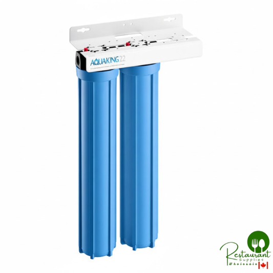 AQUAKING22 20" Dual Cartridge Water Filtration System - 10 Micron Rating and 3 GPM By Prime