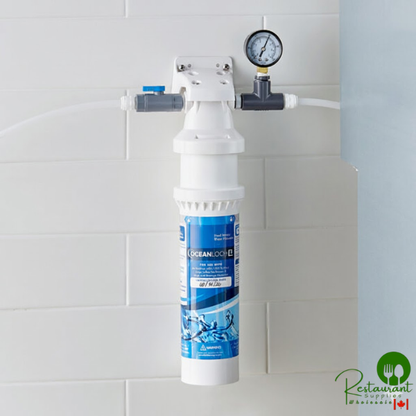 Oceanloch+ L Water Filtration System with Oceanloch+ L Cartridge and Outlet Pressure Gauge 1 Micron Rating and 1.67 GPM By Prime