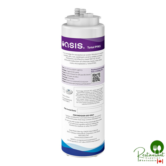 Oasis 041668-001 Total PFAS Water Filter Cartridge for VersaFiller, Versacooler II, and RADII Bottle Fillers