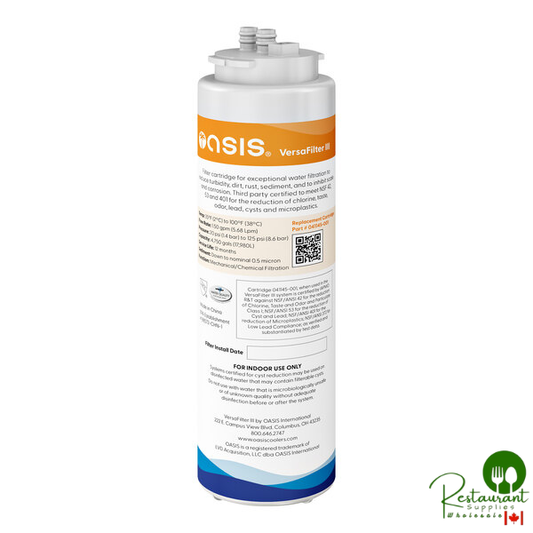 Oasis 041145-001 VersaFilter III Water Filter Cartridge for VersaFiller, Versacooler II, and RADII Bottle Fillers