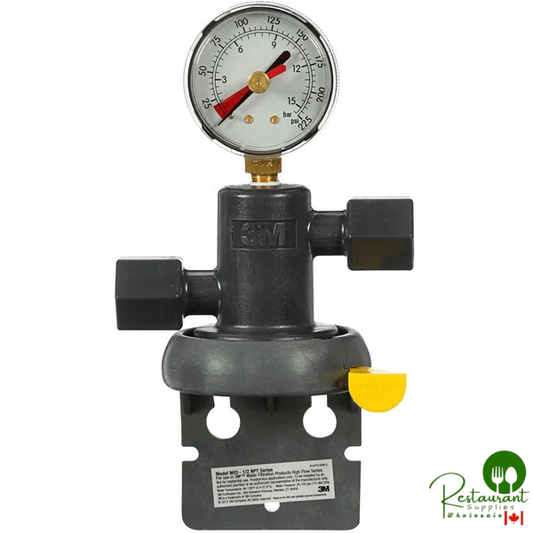 3M Water Filtration Products NH3-1/2NPT High Flow Series Water Filter Head with Gauge