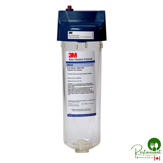 3M Water Filtration Products 5558802 Single Drop-In Prefilter Housing with Pressure Relief Valve and Transparent Sump