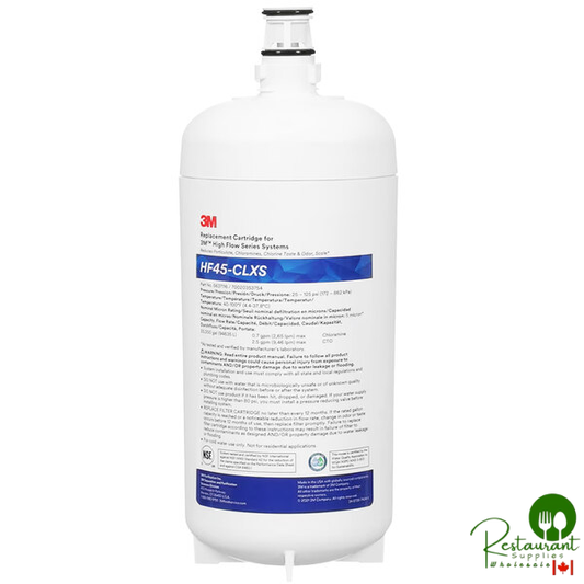 3M Water Filtration Products 5637116 High Flow Series HF45-CLXS Filter Cartridge - 5 Micron Rating and 2.5 GPM