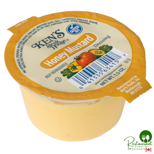 Ken's Foods 1.5 oz. Honey Mustard Dressing Cup - 100/Case