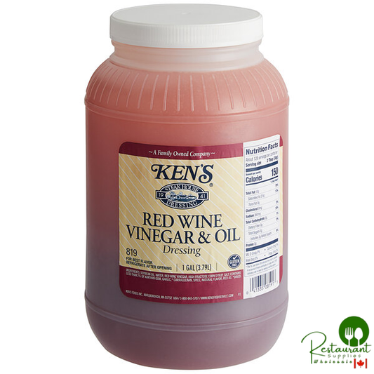 Ken's Foods 1 Gallon Red Wine Vinegar and Oil Dressing