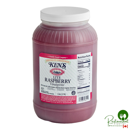 Ken's Foods 1 Gallon Lite Raspberry Vinaigrette Dressing