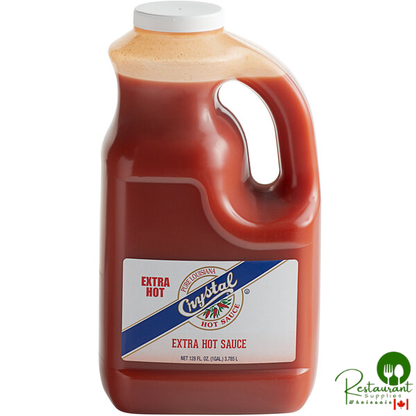 Crystal 1 Gallon Extra Hot Sauce - 4/Case