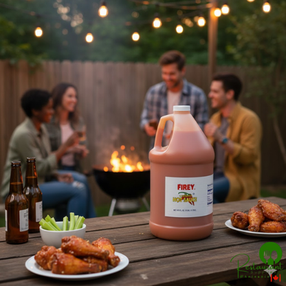 Firey 1 Gallon Louisiana Style Hot Sauce - 4/Case