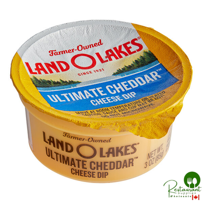 Land O Lakes Ultimate Cheddar Cheese Dip 3 oz. Cup - 140/Case