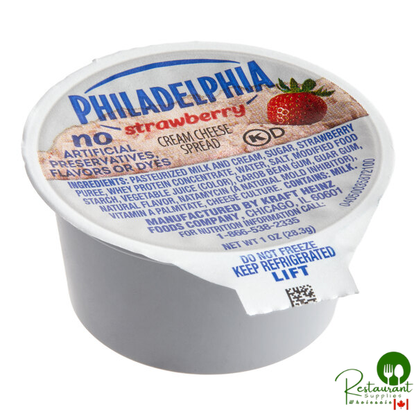 Philadelphia 1 oz. Strawberry Cream Cheese Portion Cup - 100/Case