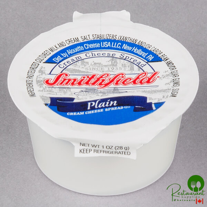 Smithfield 1 oz. Cream Cheese Spread Portion Cups - 100/Case