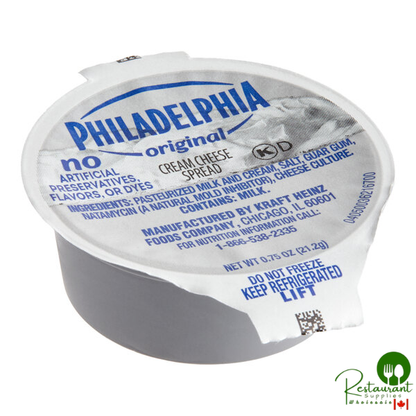 Philadelphia 0.75 oz. Original Cream Cheese Spread Portion Cups - 100/Case