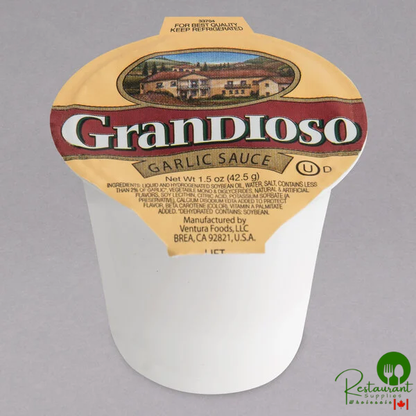 Grandioso 1.5 oz. Garlic Sauce Dipping Cup - 96/Case