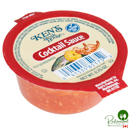 Ken's 0.75 oz. Cocktail Sauce Dipping Cup - 100/Case