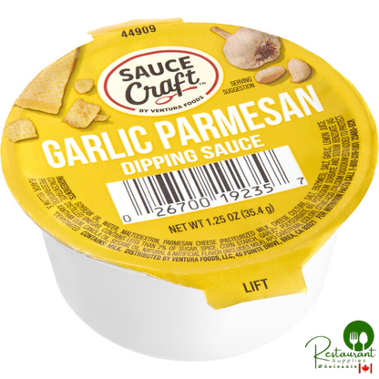 Sauce Craft Garlic Parmesan Sauce Cup 1.25 oz. - 96/Case