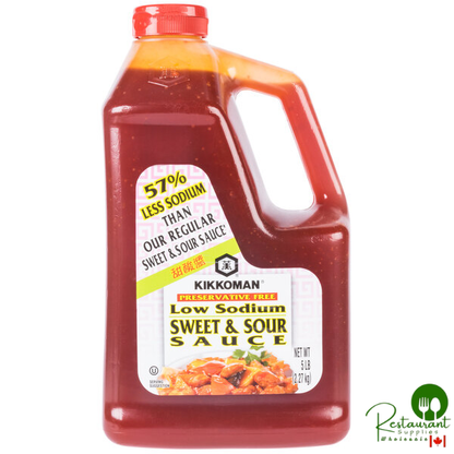 Kikkoman 5 lb. Less Sodium Preservative Free Sweet and Sour Sauce - 6/Case