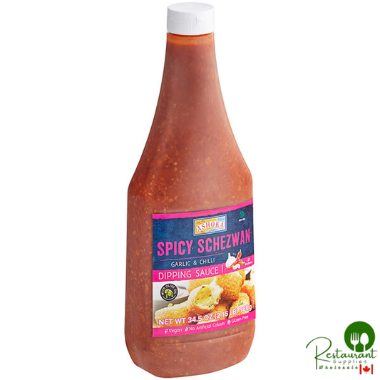 Ashoka Spicy Schezwan Dipping Sauce 34.5 oz. - 12/Case