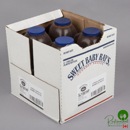 Sweet Baby Ray's 1 Gallon Citrus Chipotle BBQ Sauce - 4/Case