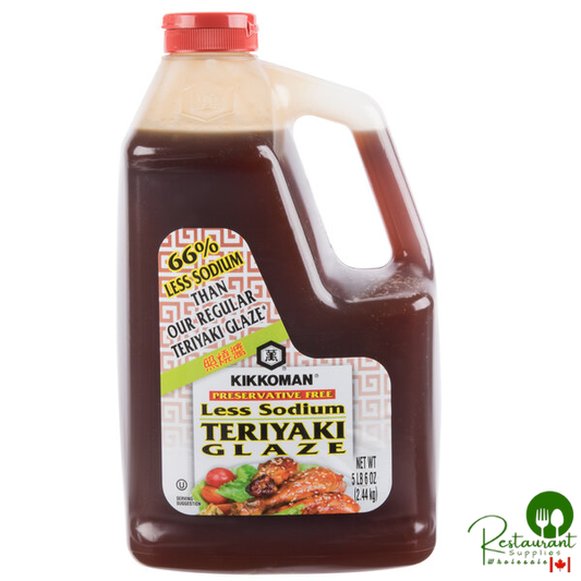 Kikkoman Less Sodium Preservative Free Teriyaki Glaze 5.37 lb. - 6/Case