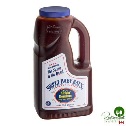 Sweet Baby Ray's Kickin' Bourbon Wing Sauce 0.5 Gallon - 4/Case