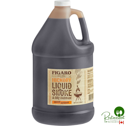 Figaro 1 Gallon Hickory Liquid Smoke and Marinade - 4/Case