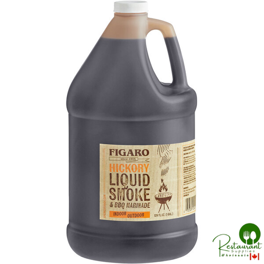 Figaro 1 Gallon Hickory Liquid Smoke and Marinade - 4/Case